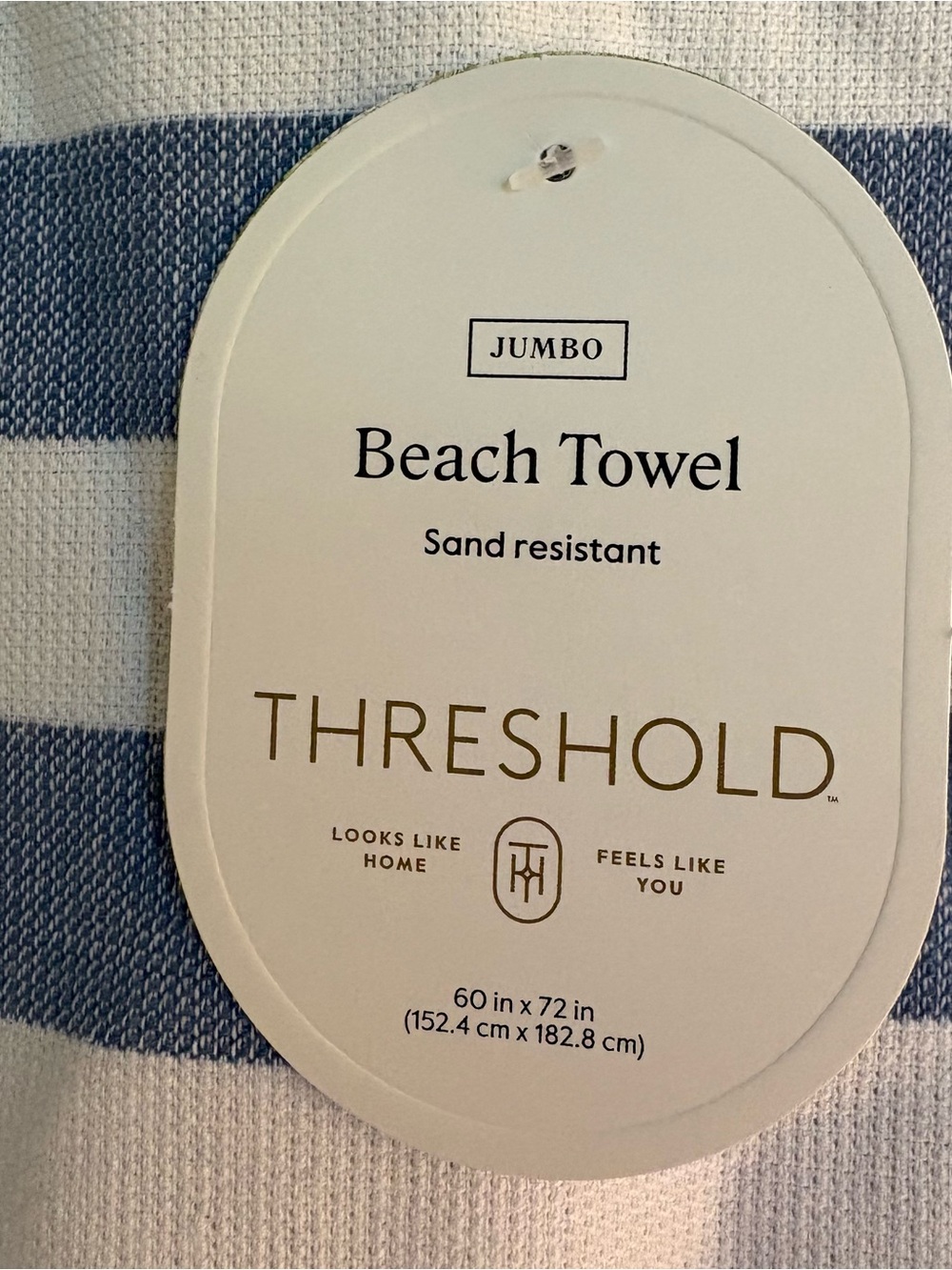 Moving Sale⏱️Blue Cabana Oversized Jumbo Towel 60” x 72” - Picture 4 of 5